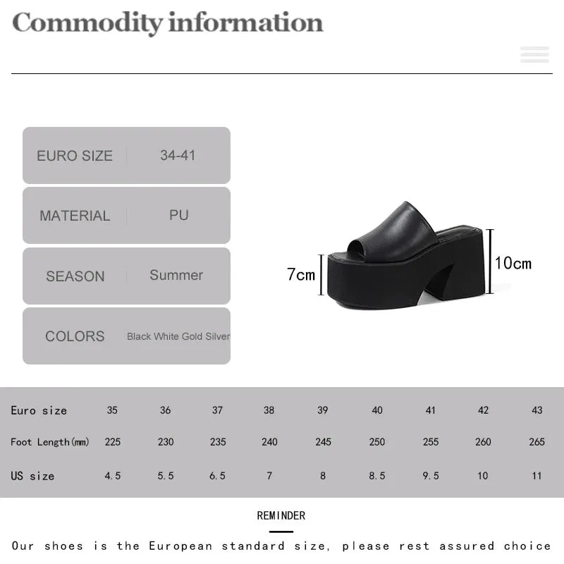 Joskaa 2024 New Chunky Heels Sandals