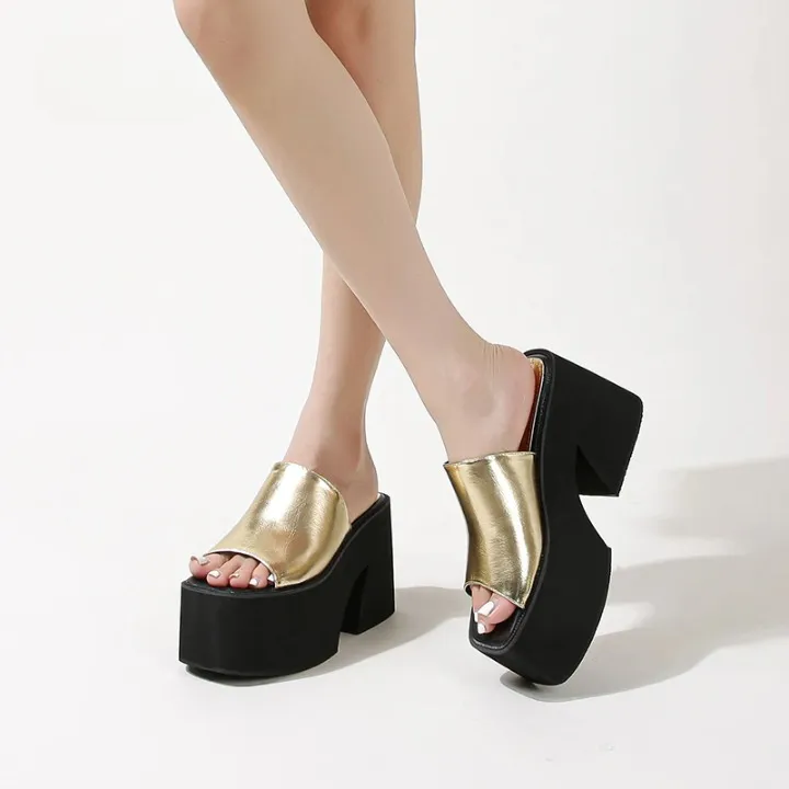 Joskaa 2024 New Chunky Heels Sandals