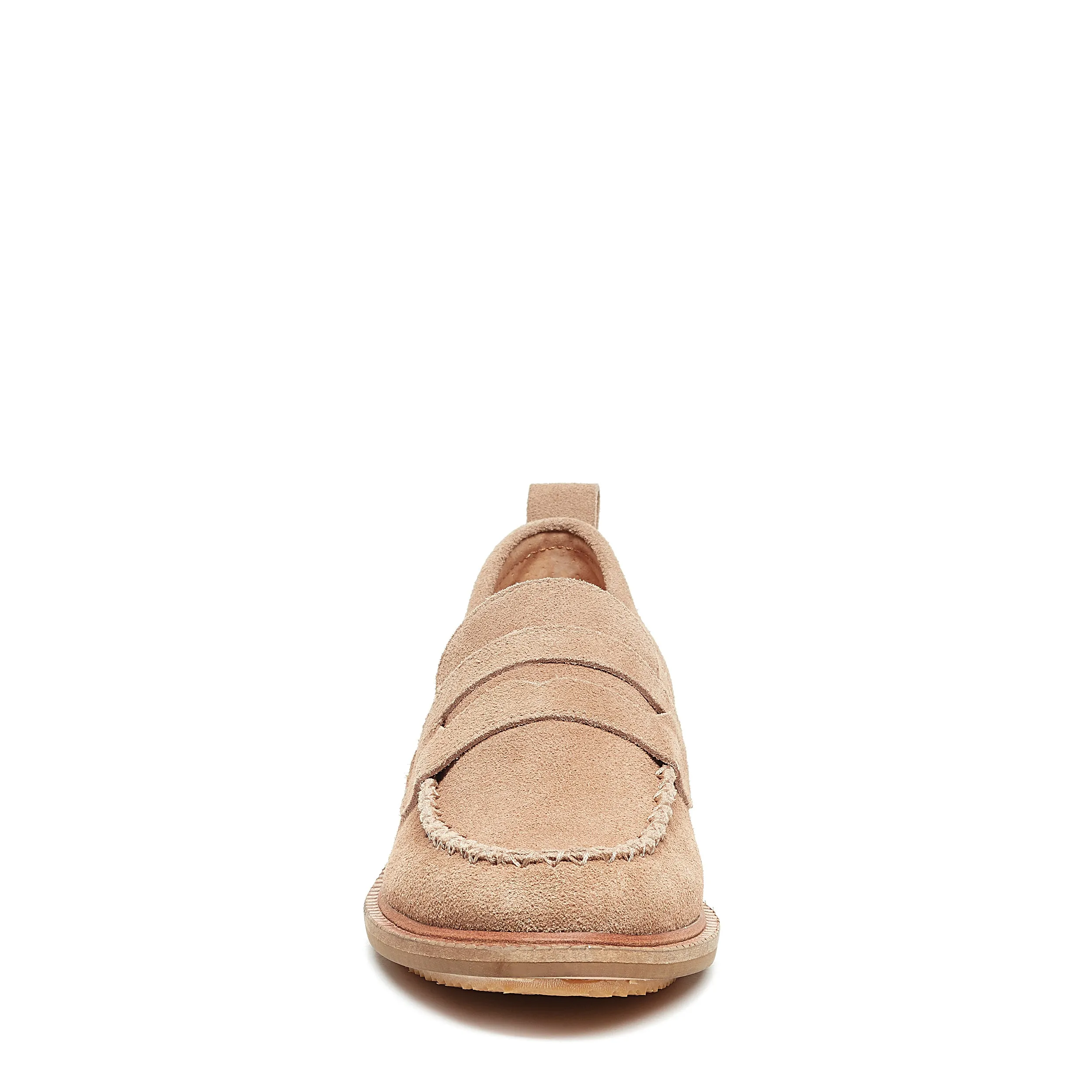 Lens Almond Suede Loafers