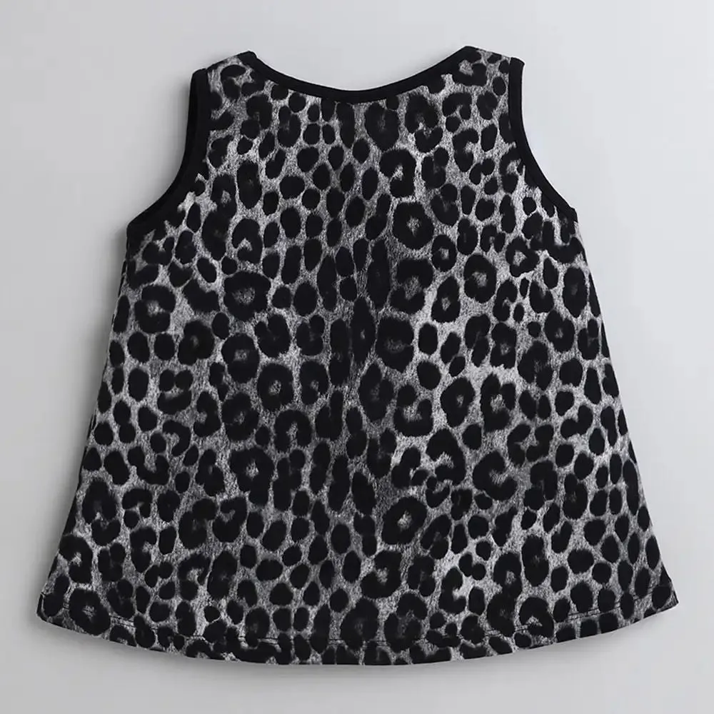 Leopard Printed Sleeveless Set