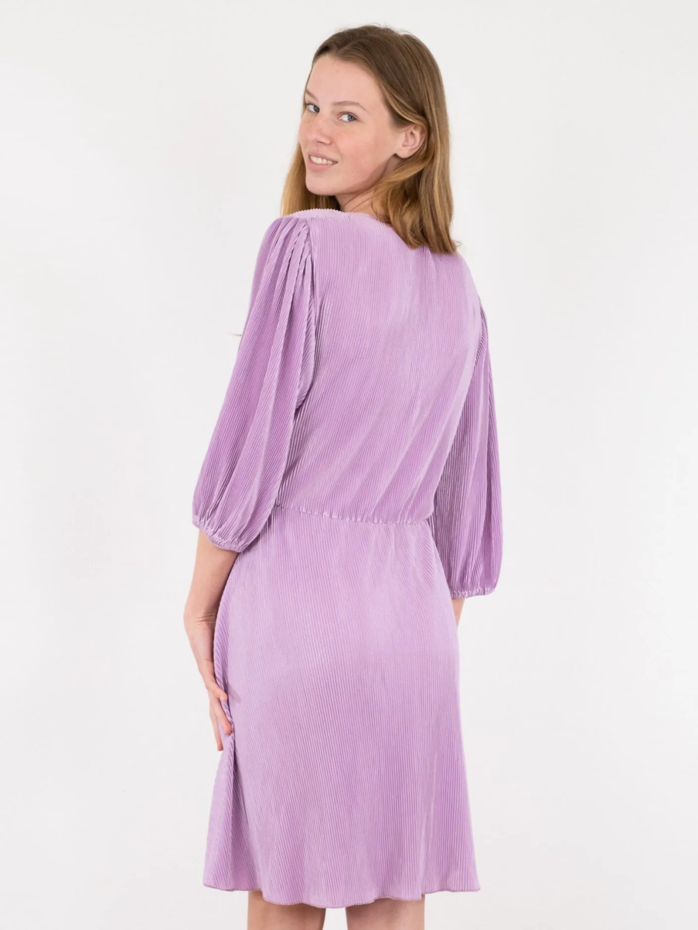 Lexie Solid Dress - Lavender