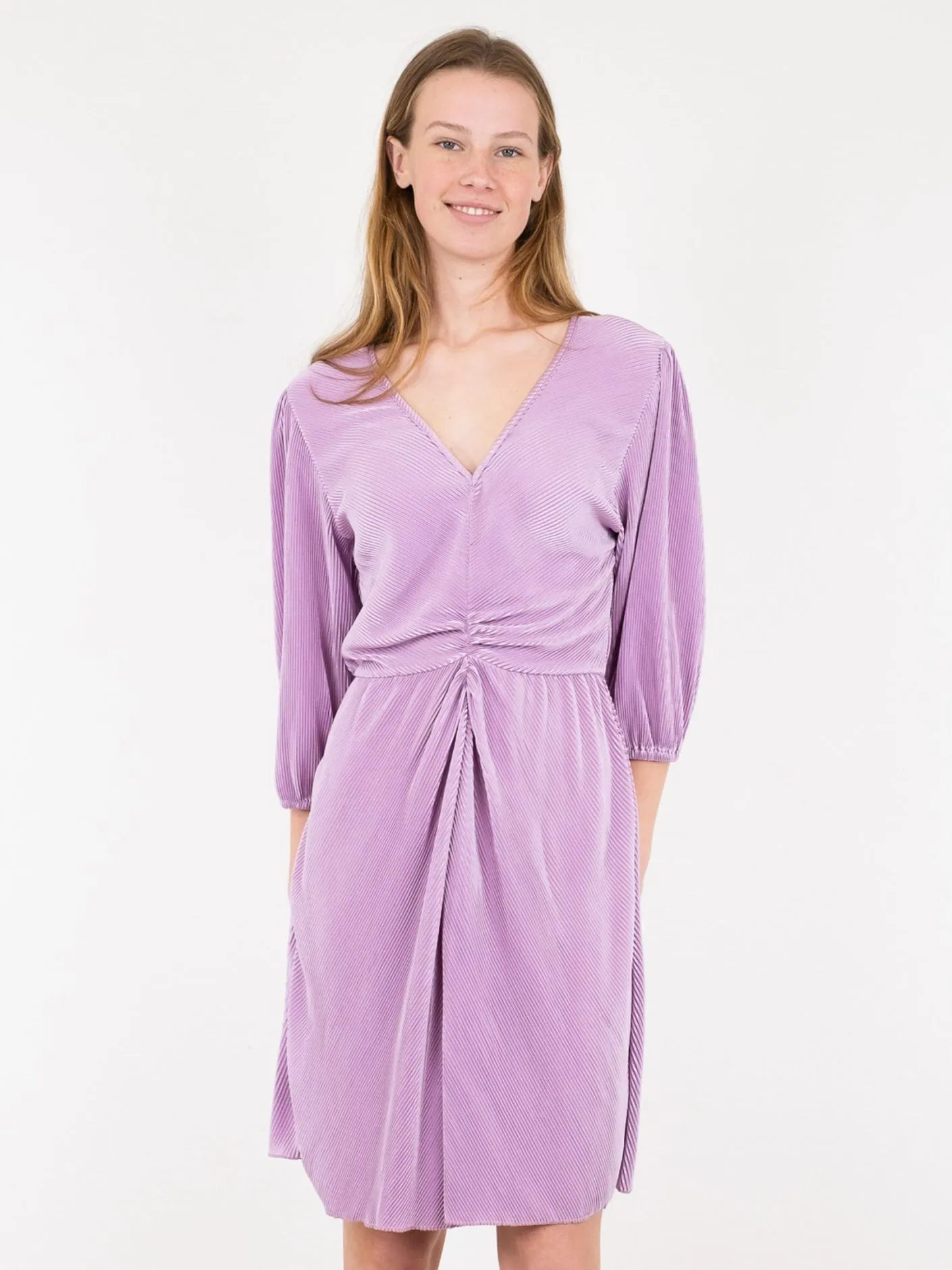 Lexie Solid Dress - Lavender