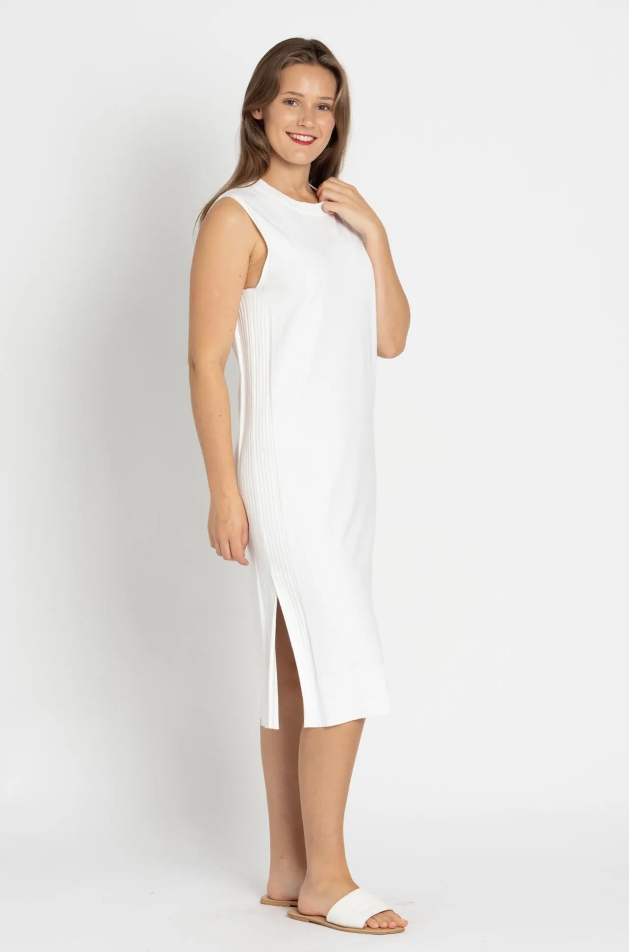 Marc Cain - Sleeveless Viscose Knit Dress