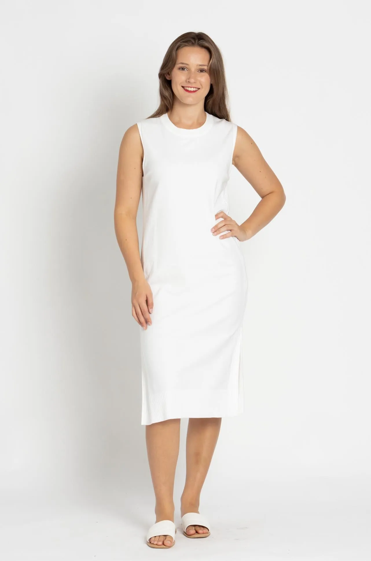 Marc Cain - Sleeveless Viscose Knit Dress