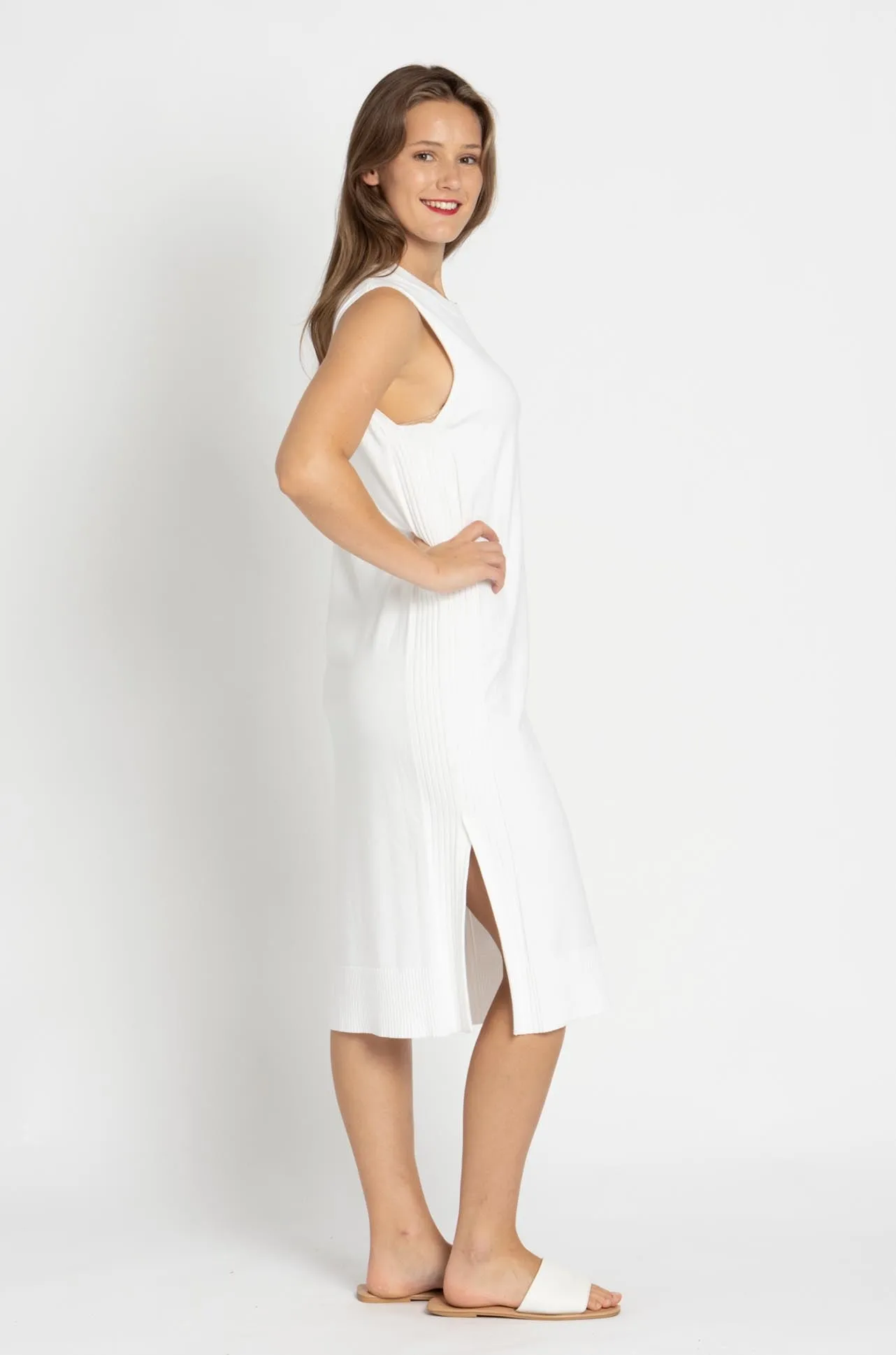 Marc Cain - Sleeveless Viscose Knit Dress