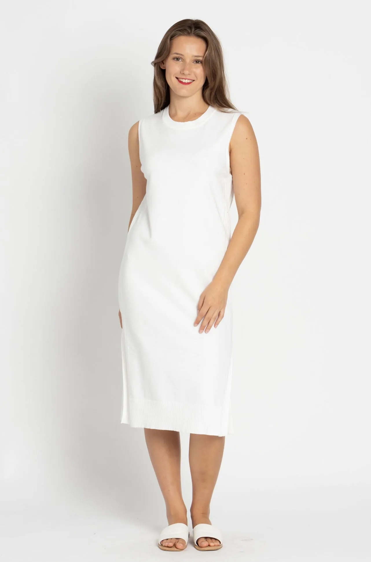 Marc Cain - Sleeveless Viscose Knit Dress