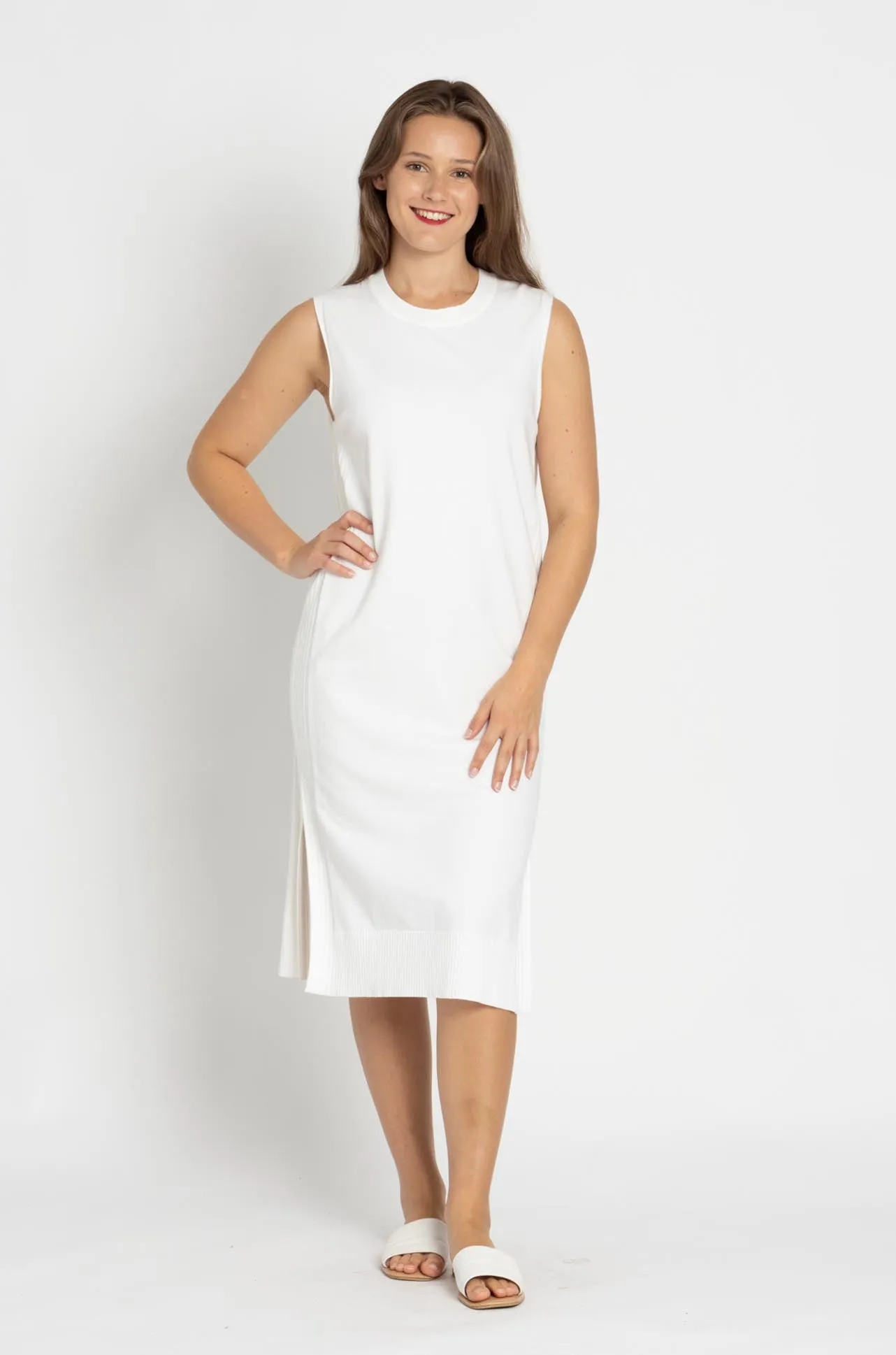 Marc Cain - Sleeveless Viscose Knit Dress