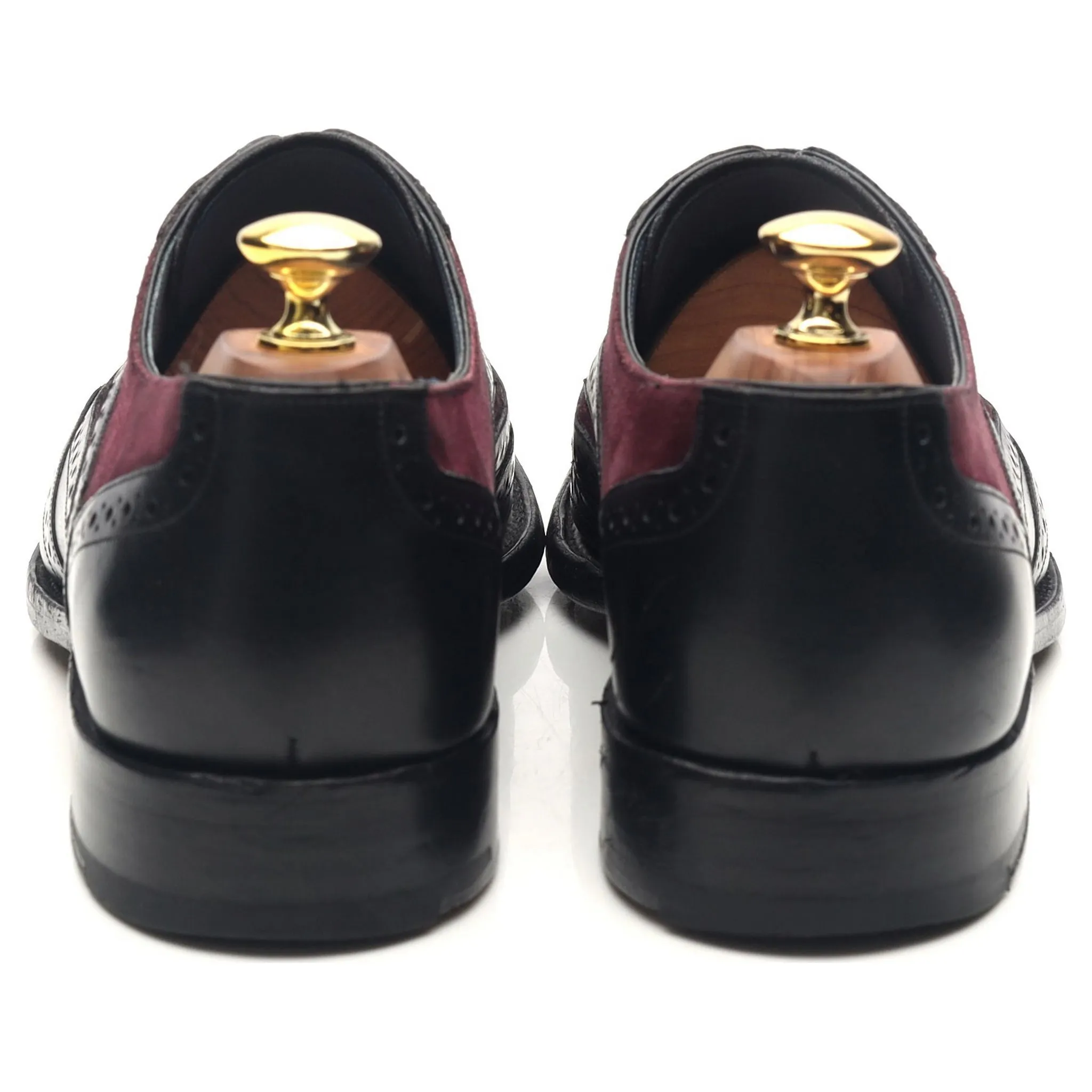 'McClean' Black Leather Brogues UK 8 F