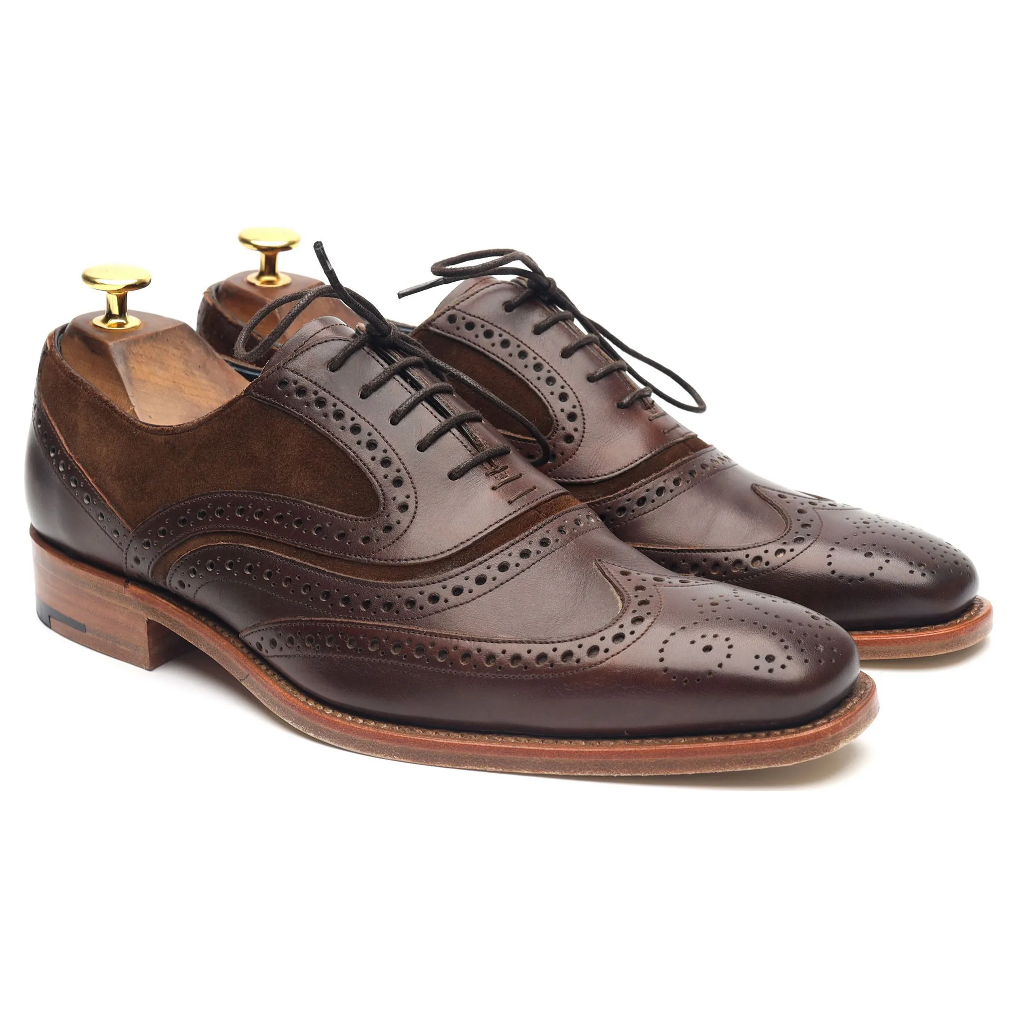 'McClean' Brown Leather Brogues UK 7 F