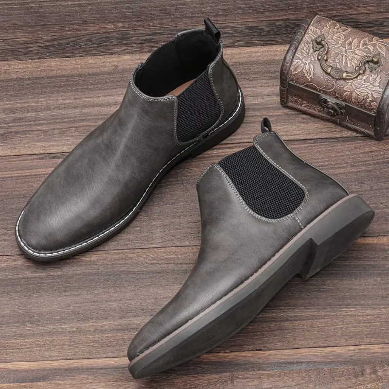 Men's Casual Vegan Leather Chelsea Boots | Perfect for All Seasons