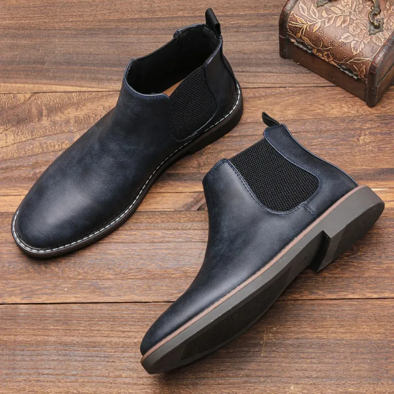 Men's Casual Vegan Leather Chelsea Boots | Perfect for All Seasons