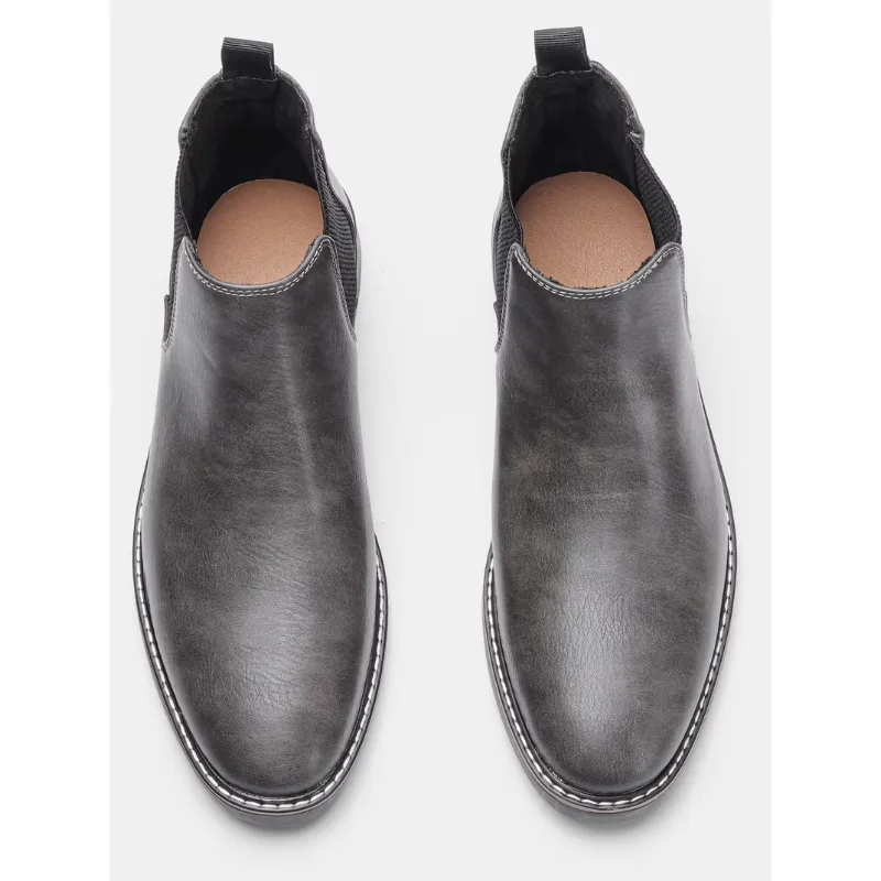 Men's Casual Vegan Leather Chelsea Boots | Perfect for All Seasons