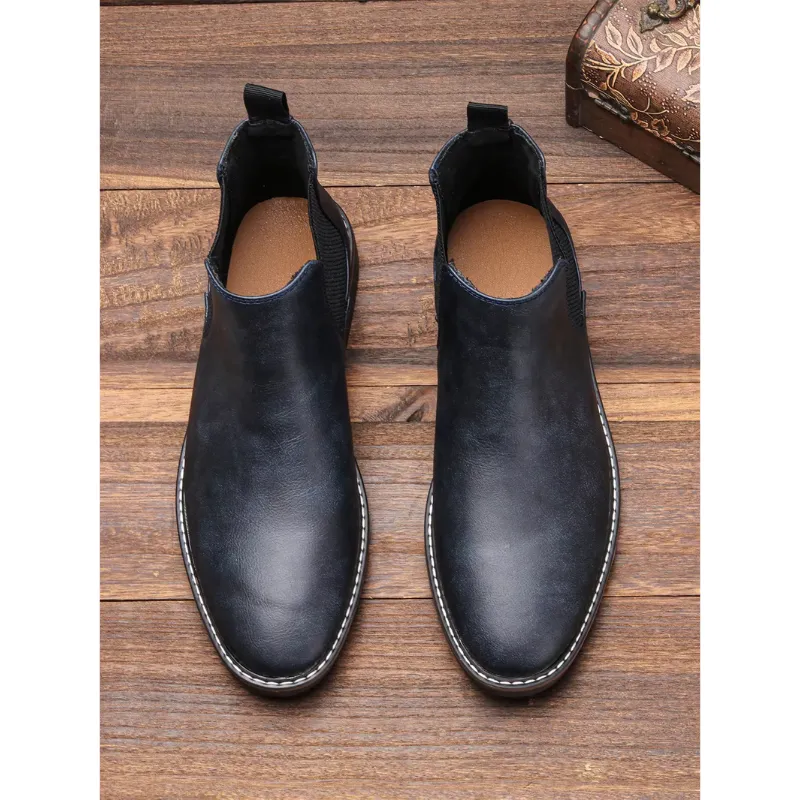 Men's Casual Vegan Leather Chelsea Boots | Perfect for All Seasons