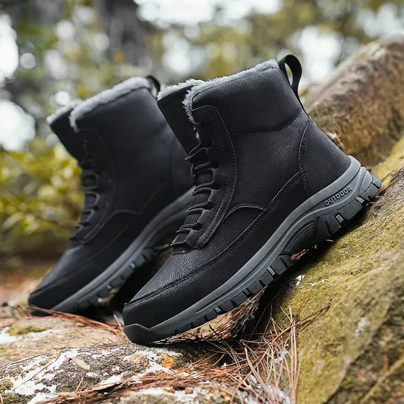 Men's Modern Outdoor Winter Boots with Lace Up | Perfect for Outdoor Activities