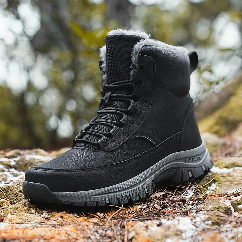 Men's Modern Outdoor Winter Boots with Lace Up | Perfect for Outdoor Activities