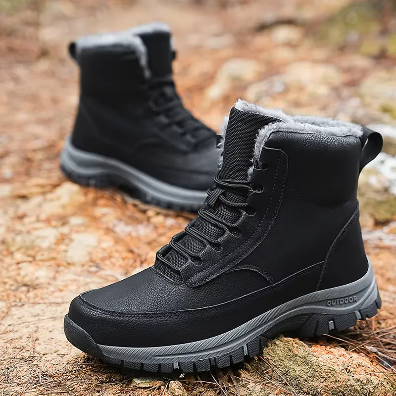 Men's Modern Outdoor Winter Boots with Lace Up | Perfect for Outdoor Activities