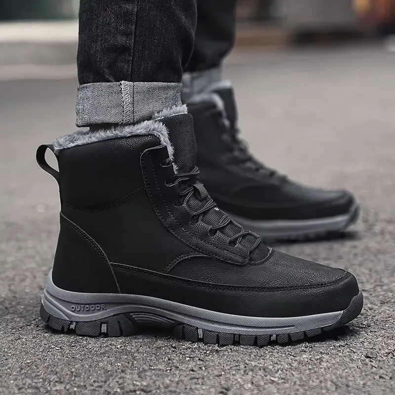 Men's Modern Outdoor Winter Boots with Lace Up | Perfect for Outdoor Activities