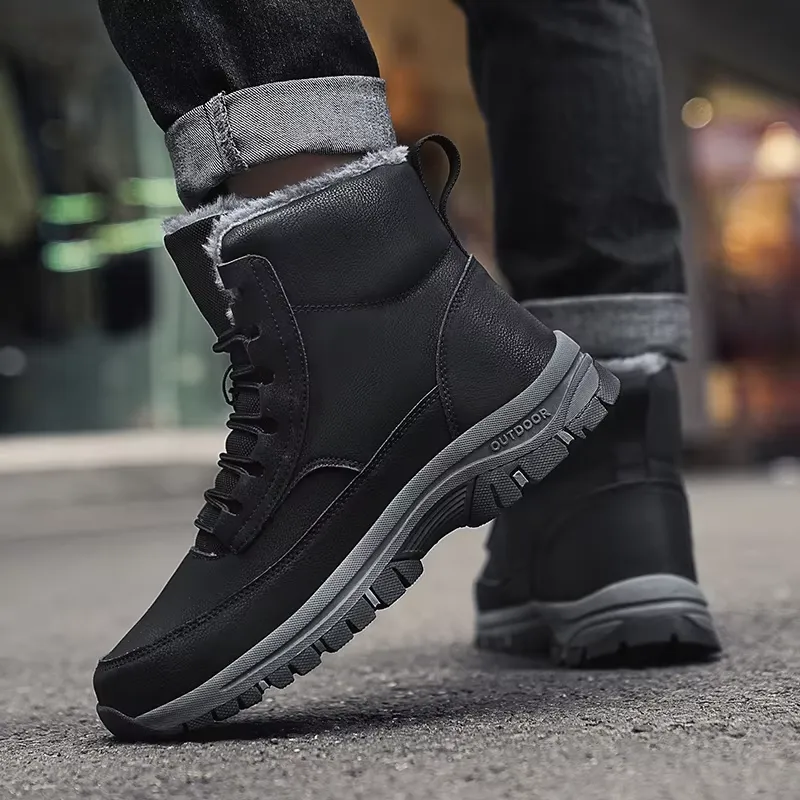 Men's Modern Outdoor Winter Boots with Lace Up | Perfect for Outdoor Activities