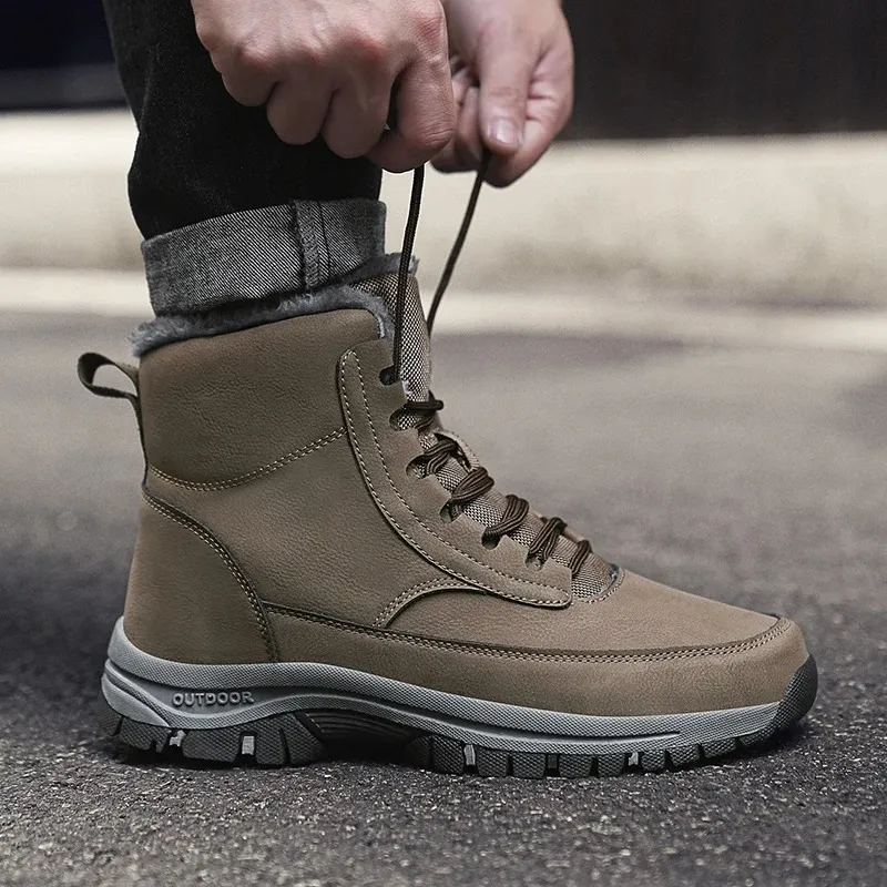 Men's Modern Outdoor Winter Boots with Lace Up | Perfect for Outdoor Activities