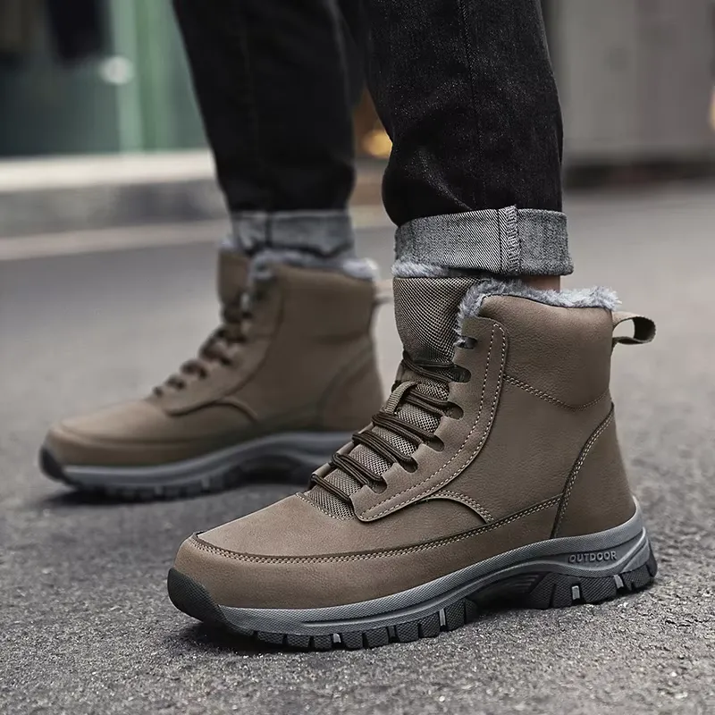 Men's Modern Outdoor Winter Boots with Lace Up | Perfect for Outdoor Activities