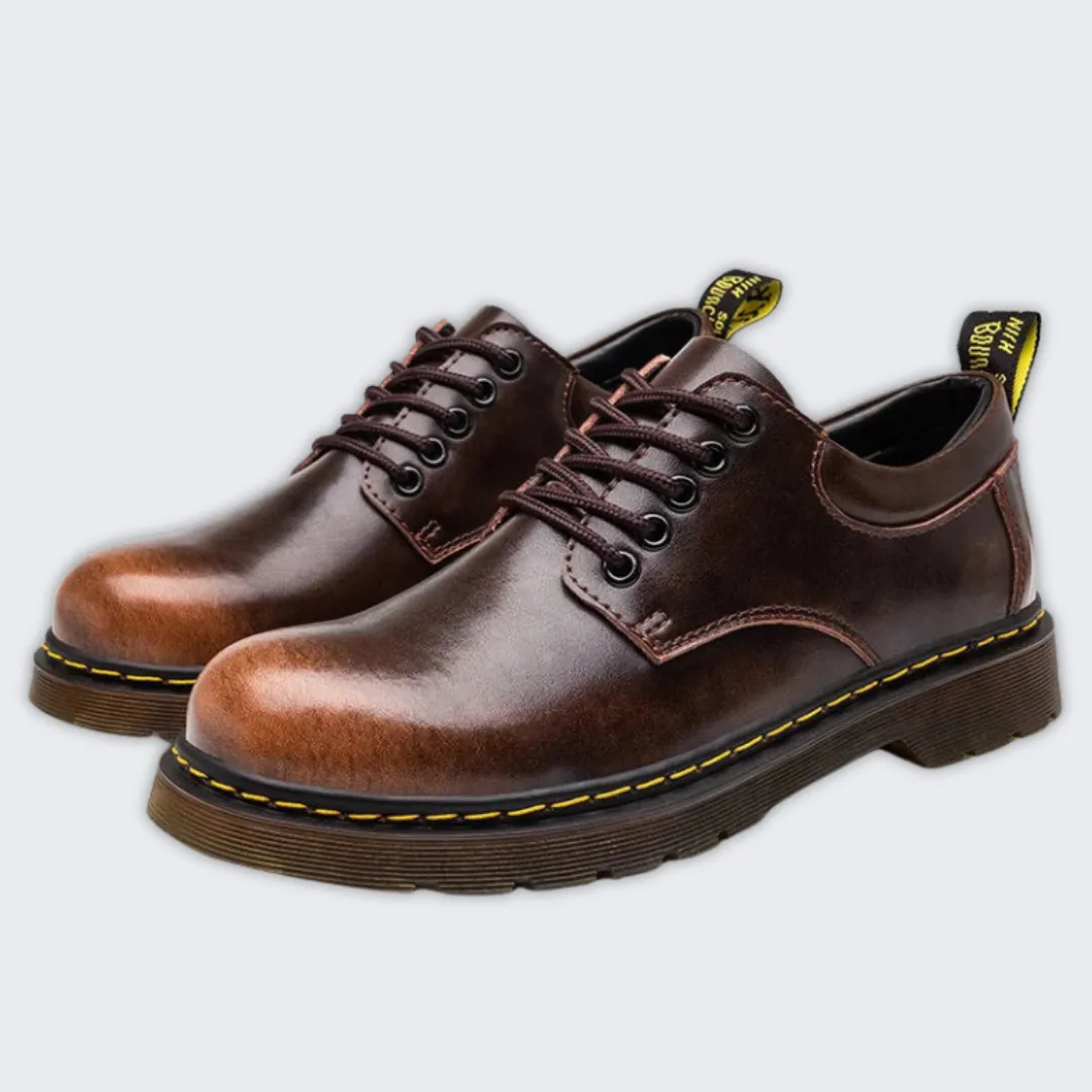 Men's Premium Leather Oxford Boots - Elegant Style for All Occasions