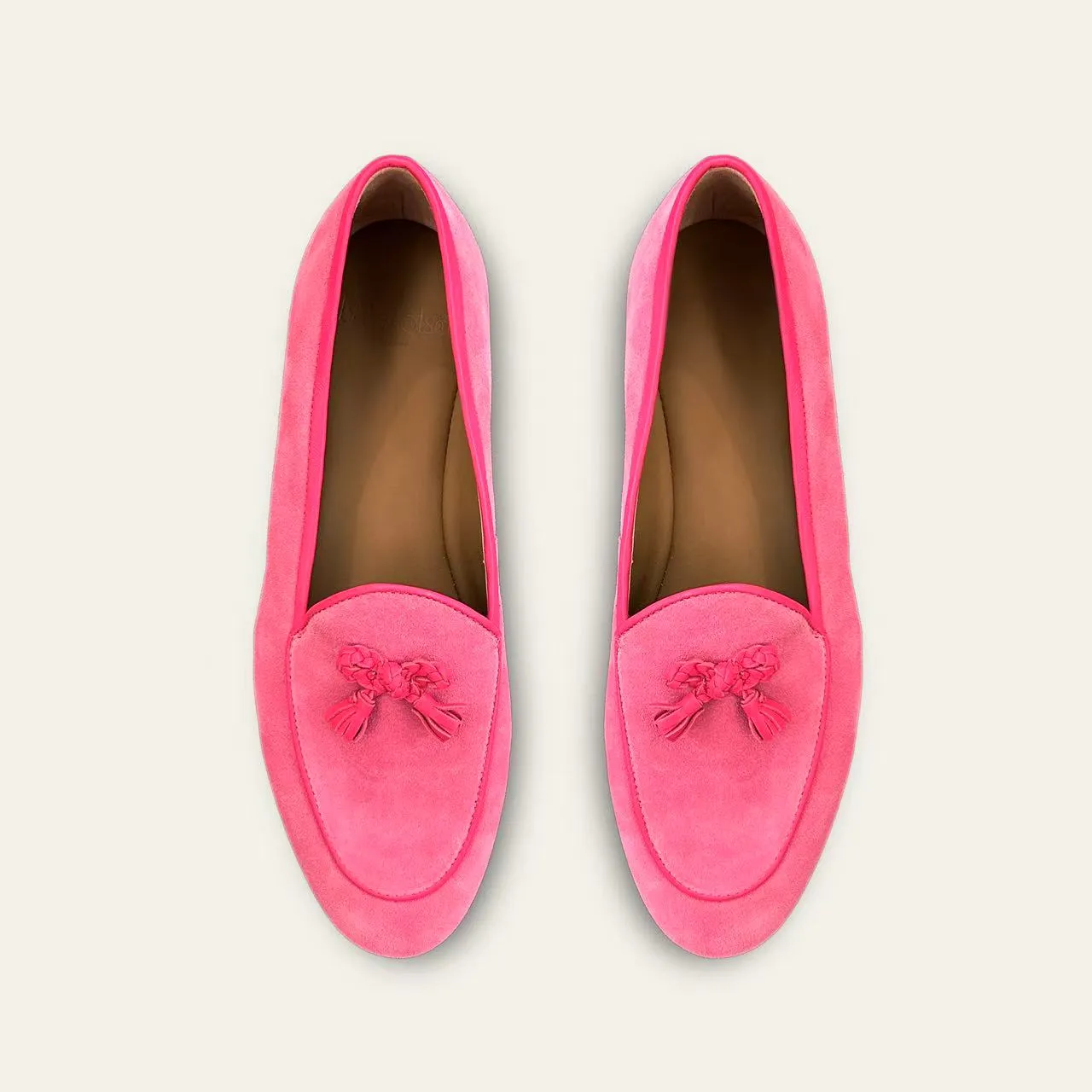 Mia Suede Loafer - Pink Lady