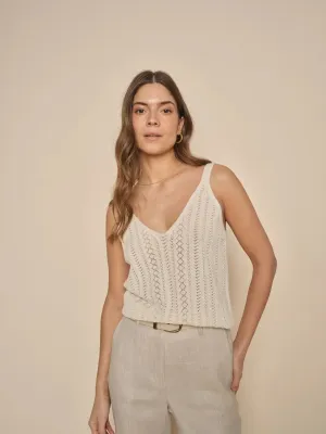 Mos Mosh Cressida Knit Top - Ecru