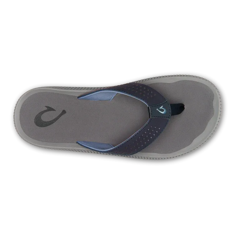 OluKai Men's Ulele Flip Flop - Blue Depth/Charcoal 10435-TF26