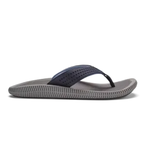 OluKai Men's Ulele Flip Flop - Blue Depth/Charcoal 10435-TF26