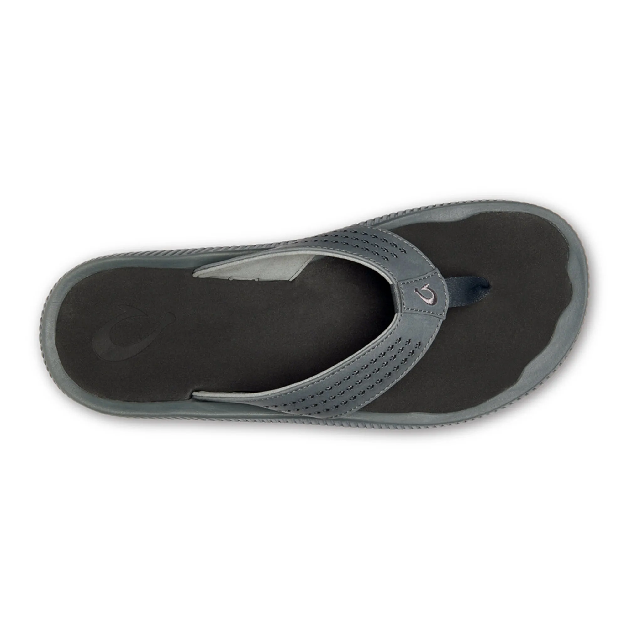 Olukai "Ulele" Men's Sandals-Dark Shadow/Black