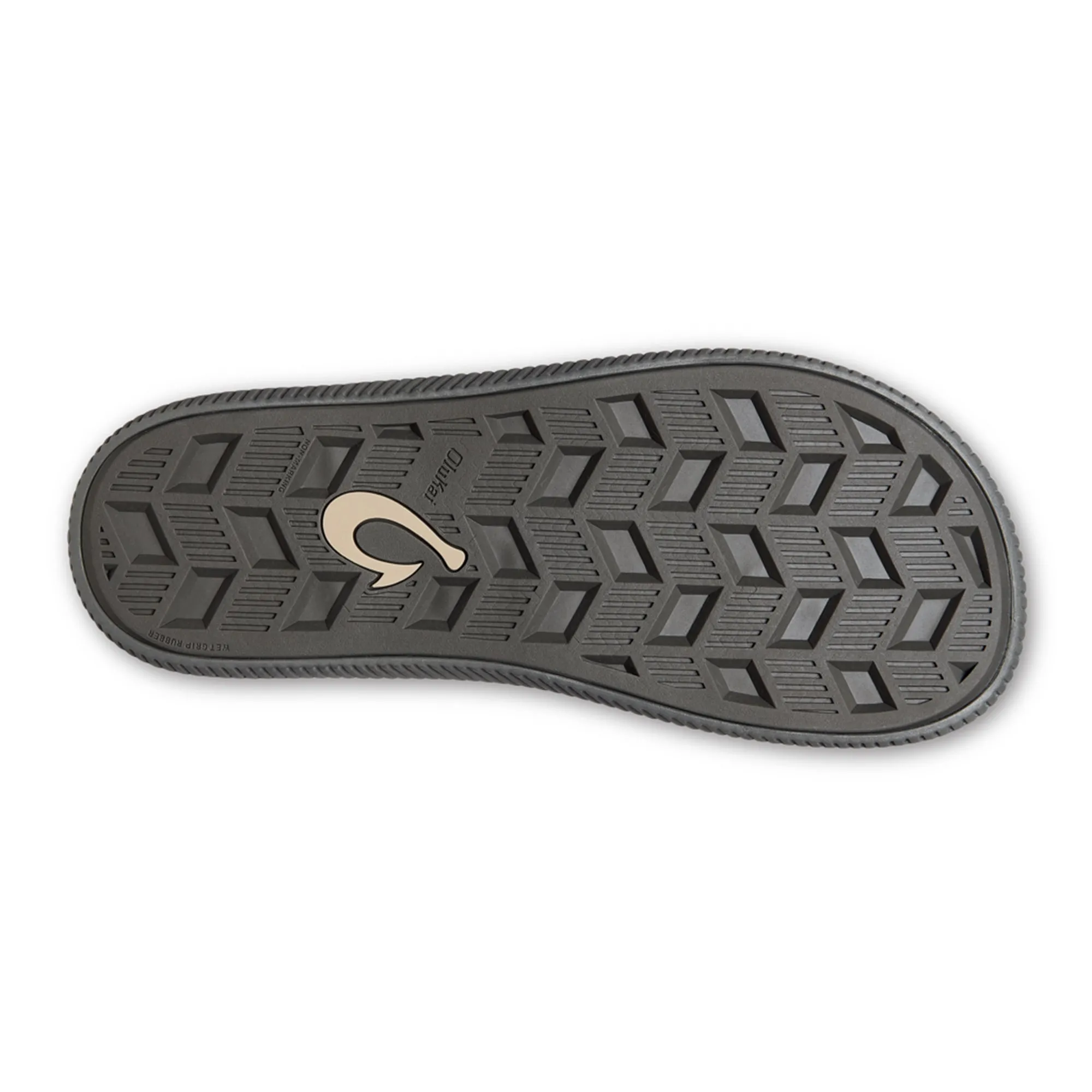 Olukai "Ulele" Men's Sandals-Dark Shadow/Black