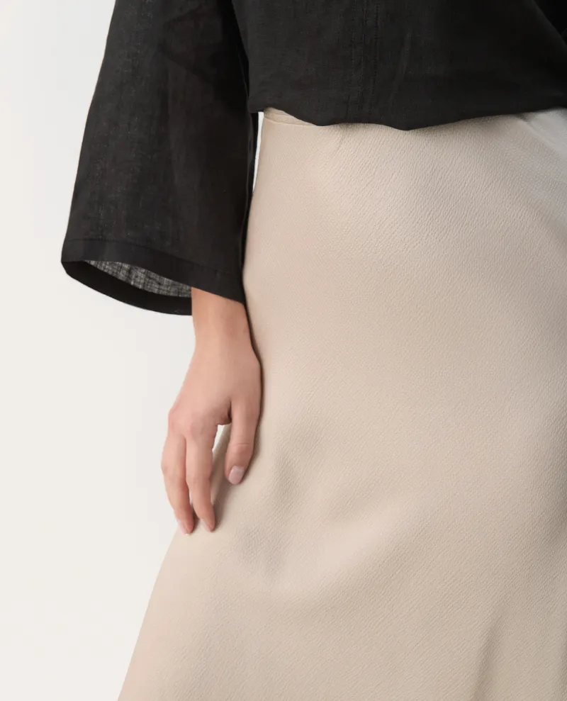 Part Two Rin French Oak Silky Midi Skirt