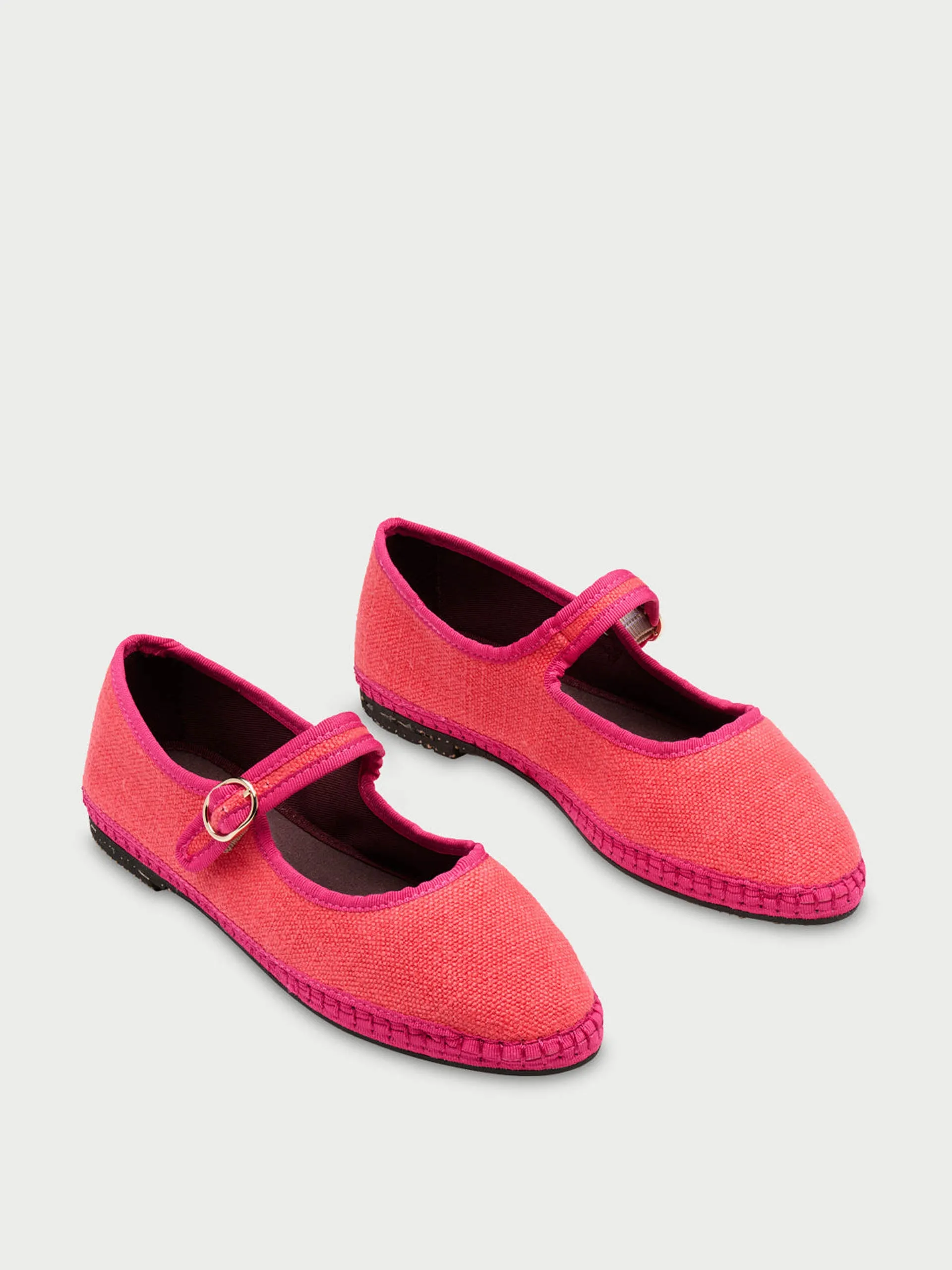 Pink Lago Mary Jane flats