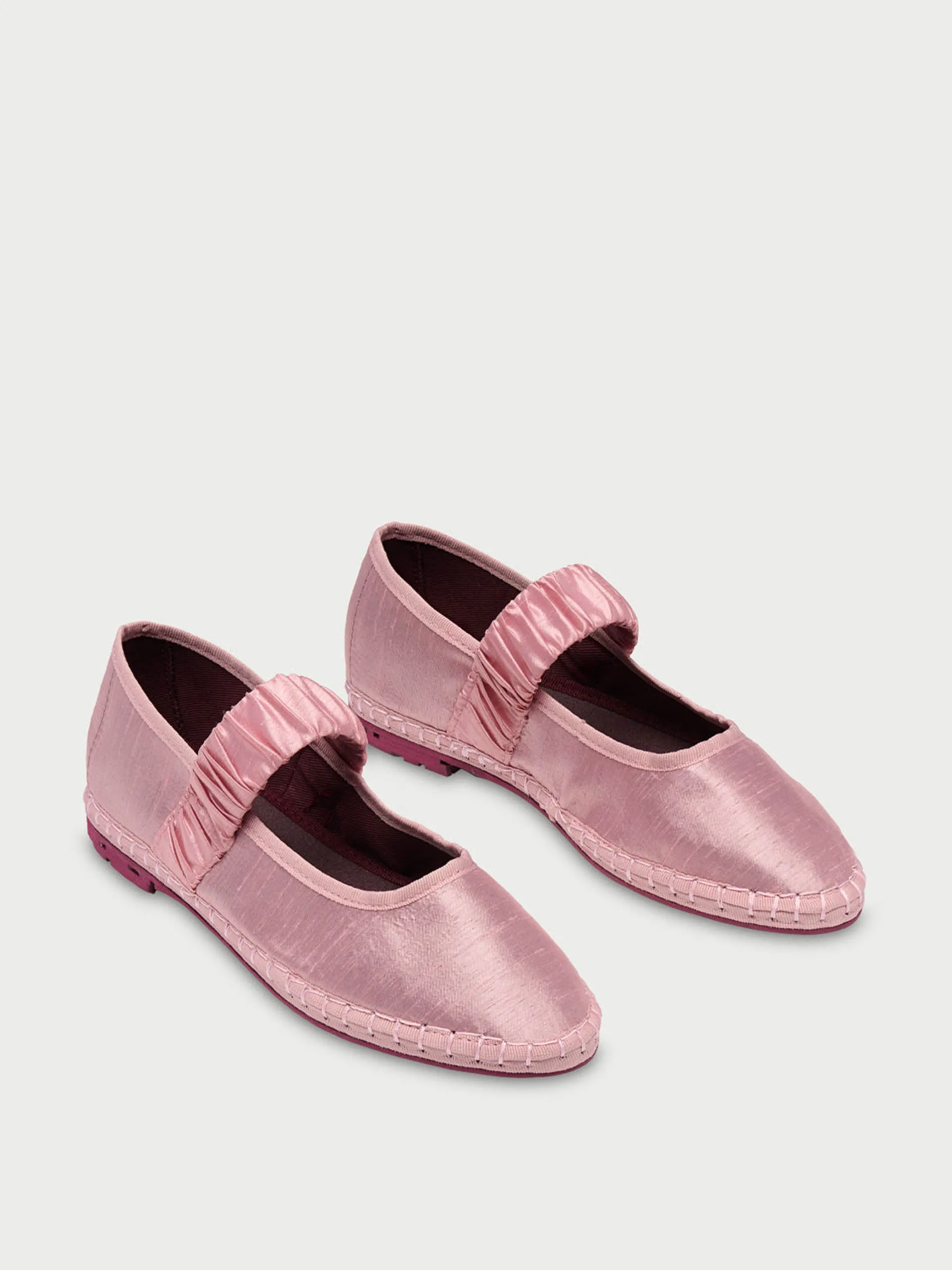 Pink Mafalda peony flats