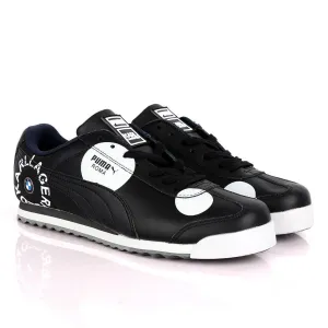 Puma Roma Karl Lagerfeld Black And White Sneakers