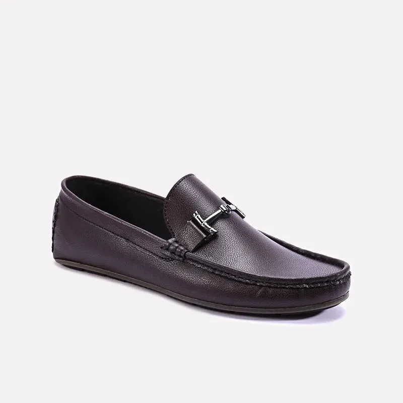 Riverton Brown Classic Horsebit Loafers 0130839