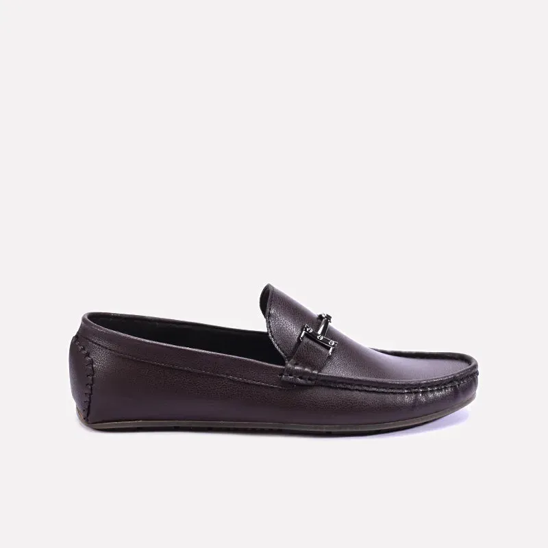 Riverton Brown Classic Horsebit Loafers 0130839