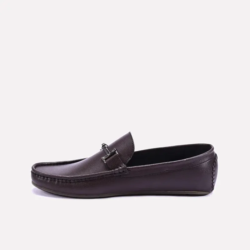 Riverton Brown Classic Horsebit Loafers 0130839