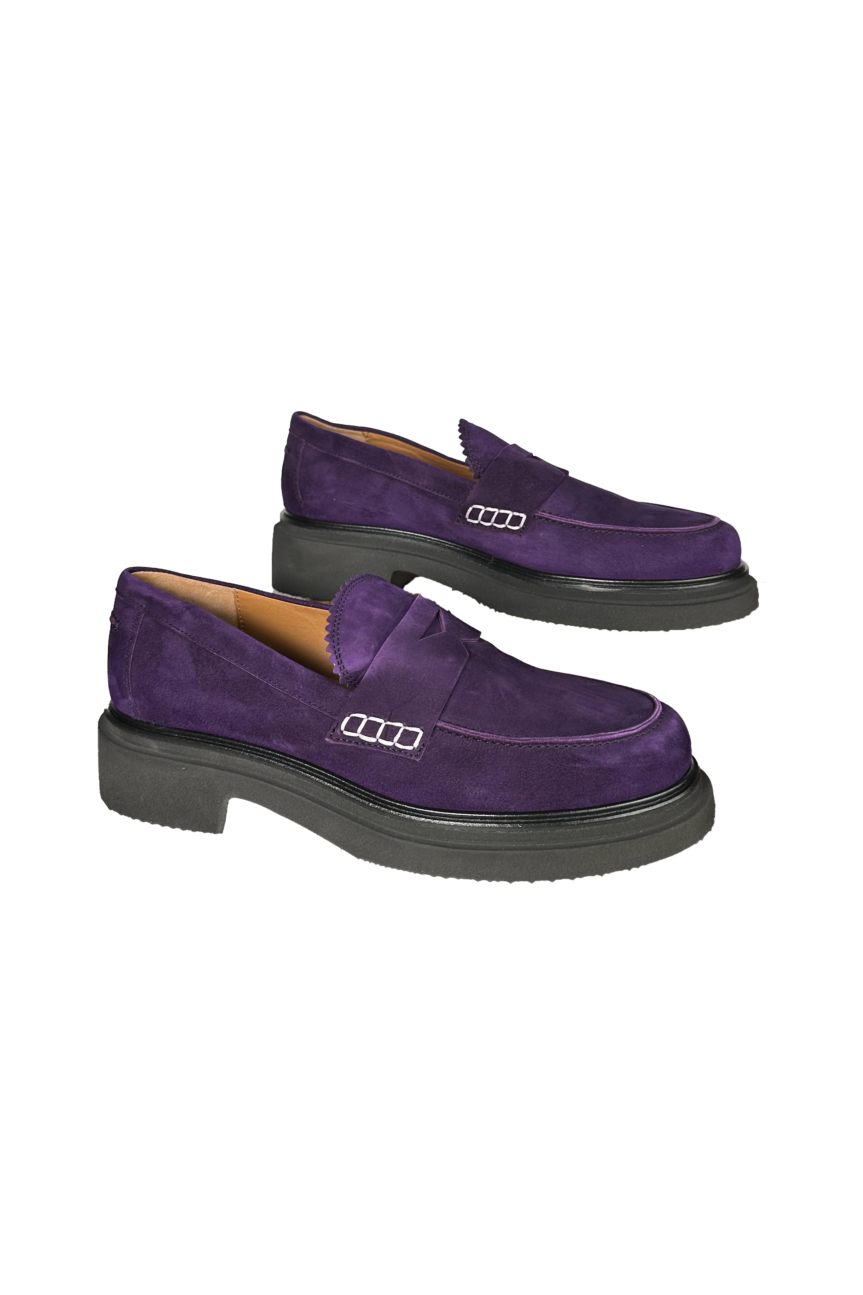 Robertson Madison Mary Mask Loafer 50.201.059RM  | Camoscio Viola | Clearance Final Sale