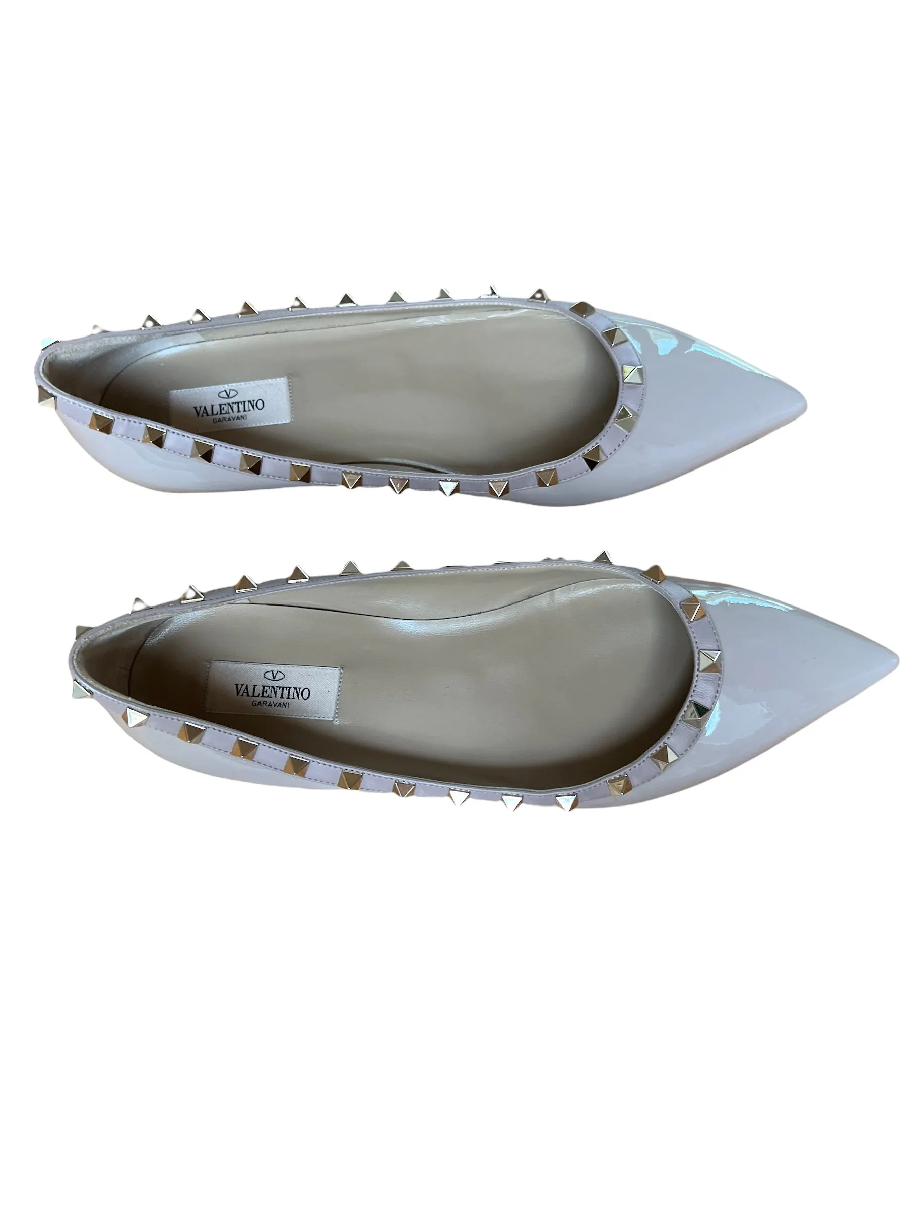 Rockstuds Patent Leather Flats - 10