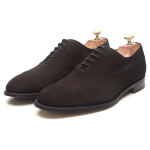 Shipton & Heneage 'Harris' Dark Brown Suede Oxford Brogues UK 8.5 F