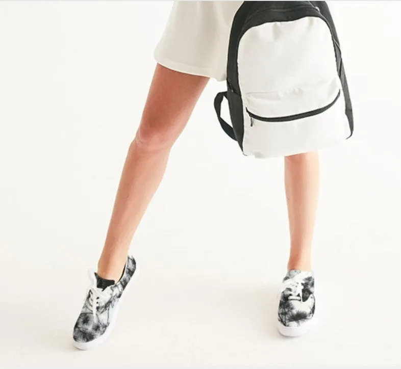 Sneakers for Women-Alpine Air.  Girls' Black & White Trendy Canvas Lowtops.. WickedYo.