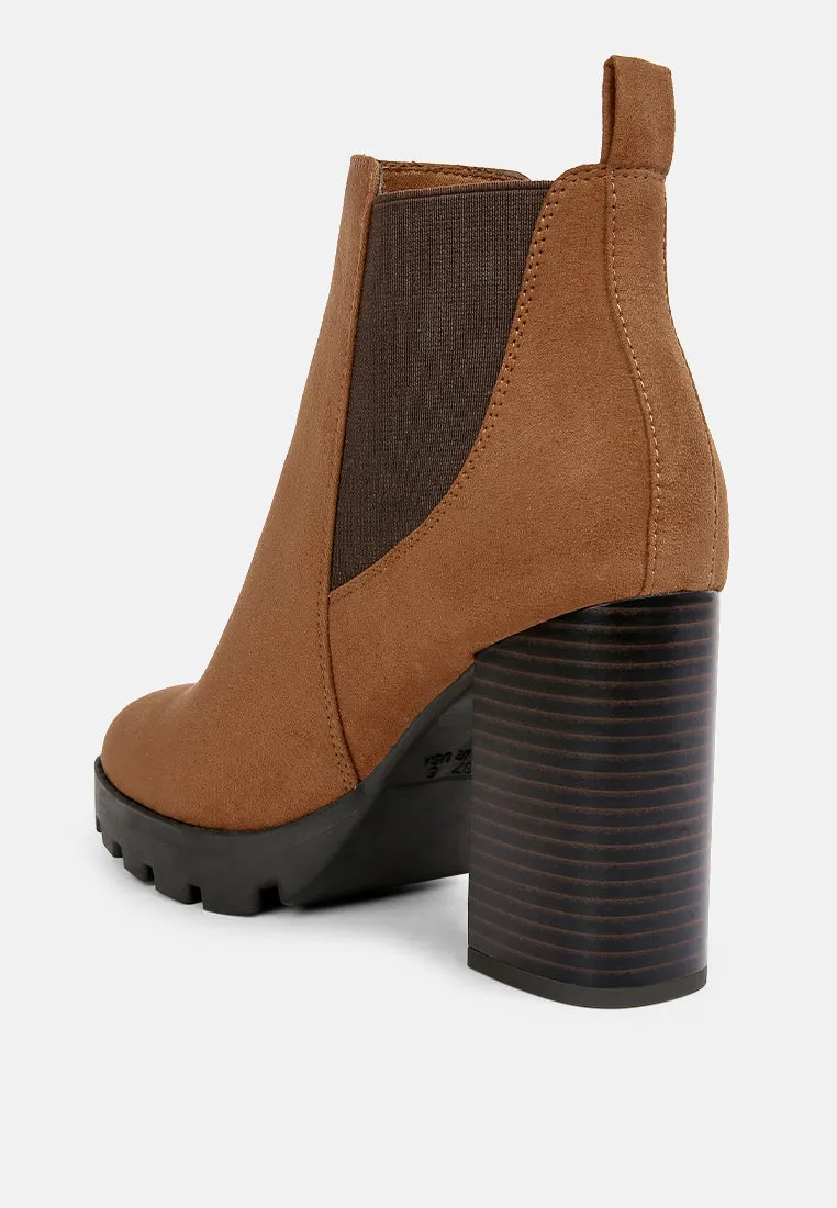 Sonia Block Heeled Chelsea Boots