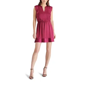 Steve Madden Verona Pleated Cap Sleeve Minidress