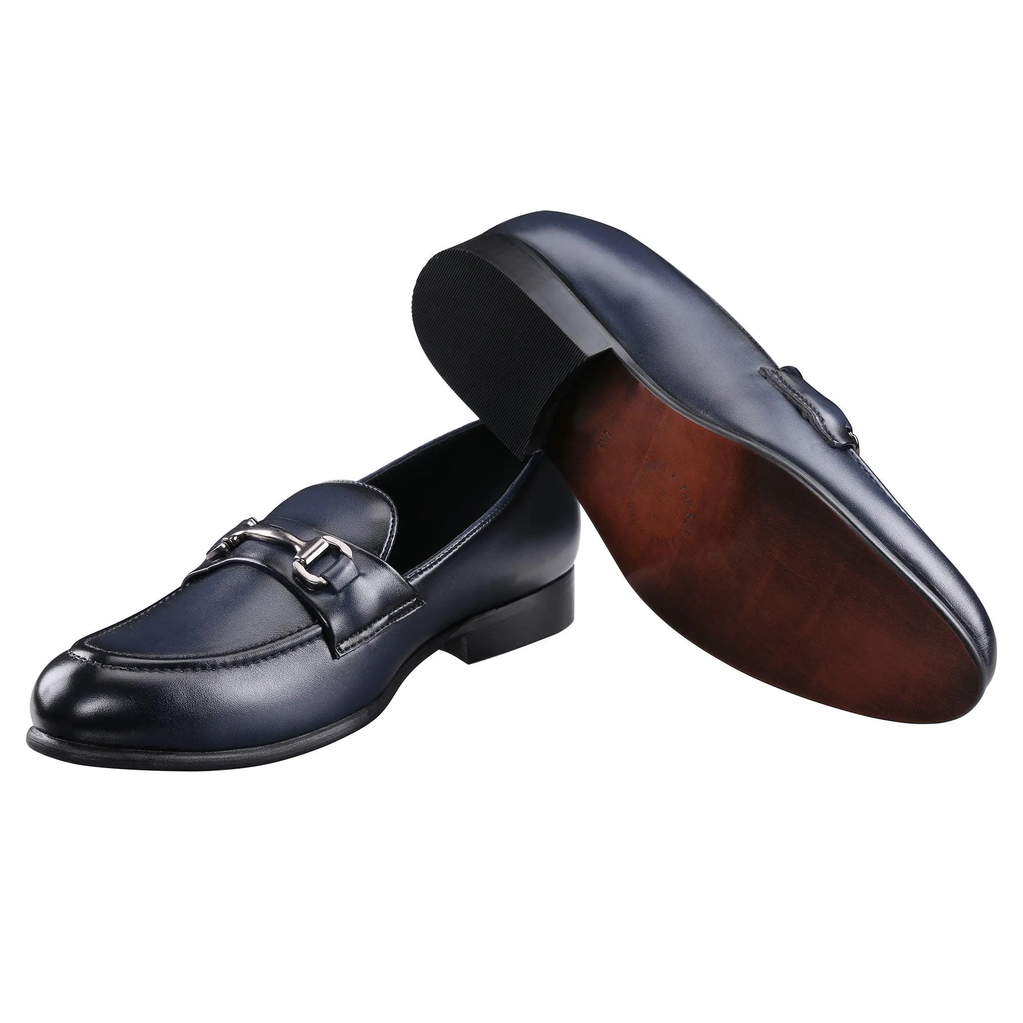 St.James Blue Buckle Loafers