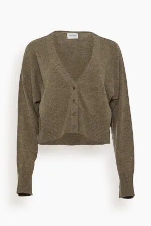 Sydney Short Cardigan in Olive