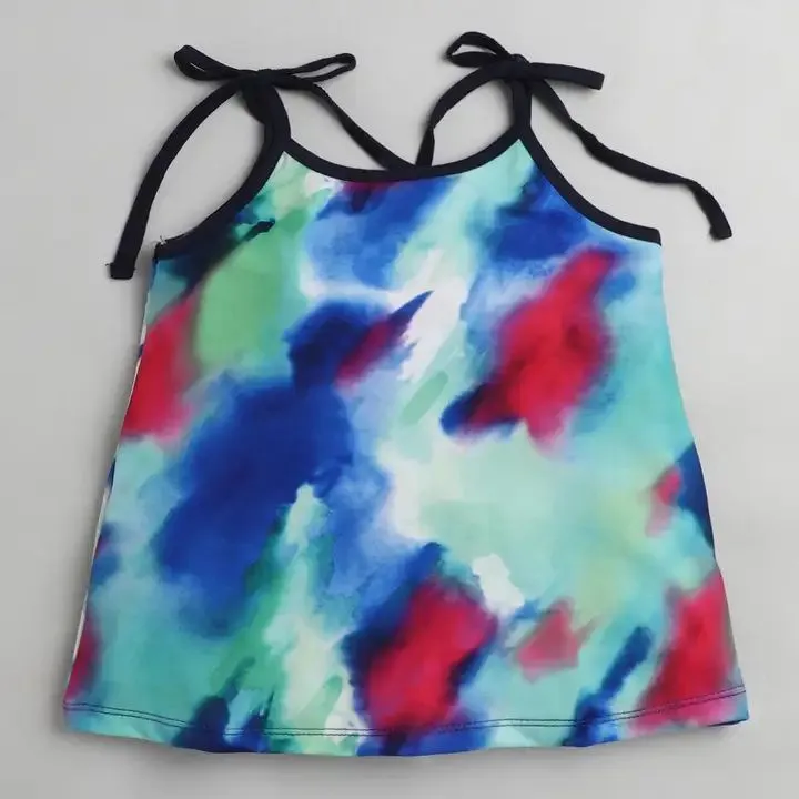 Tie and Dye Printed Open Strap Set