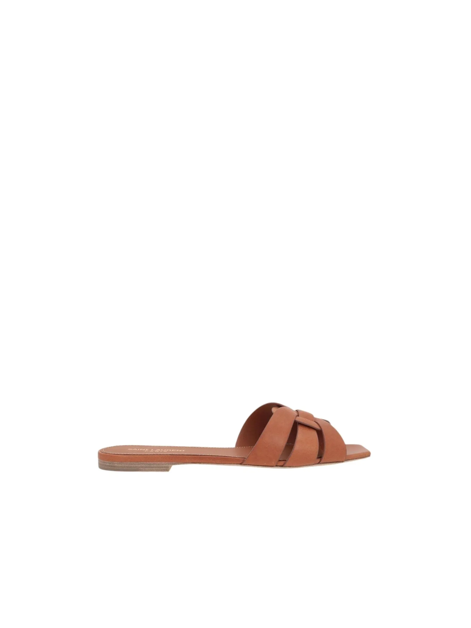 Tribute Smooth Leather Slide Sandals