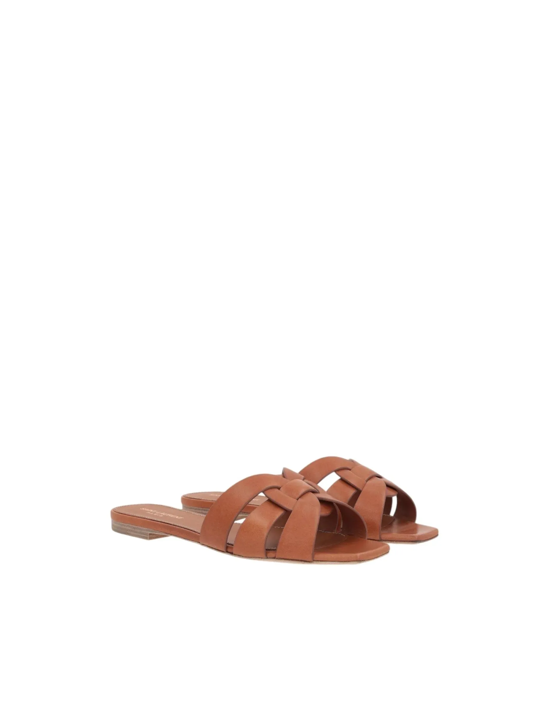 Tribute Smooth Leather Slide Sandals