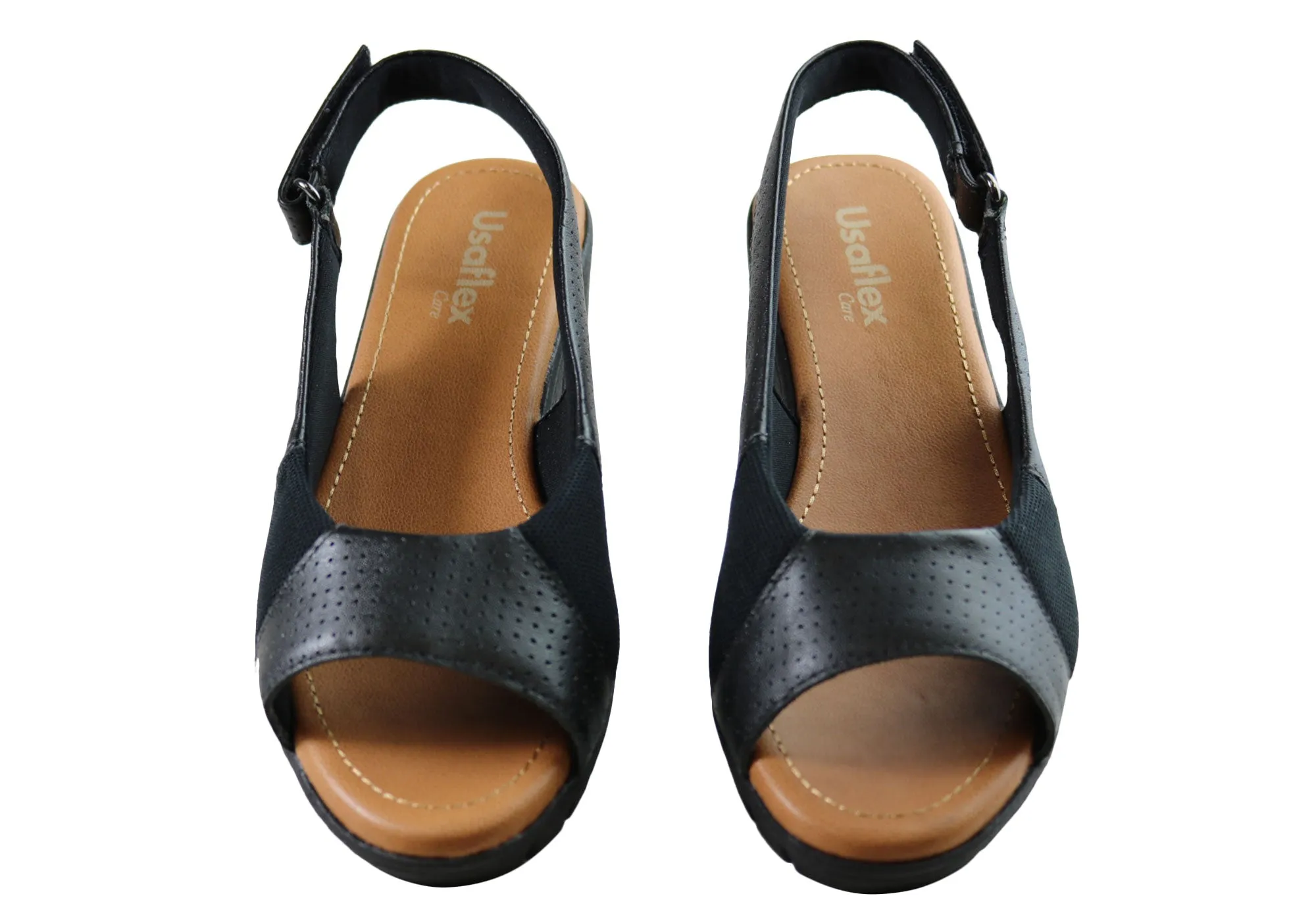 Usaflex Algiers Womens Comfortable Leather Sandals Made In Brazil